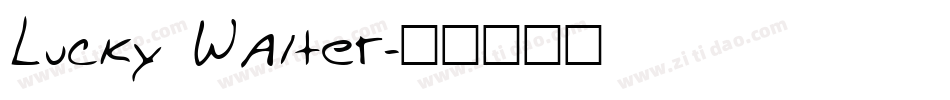 Lucky Walter字体转换